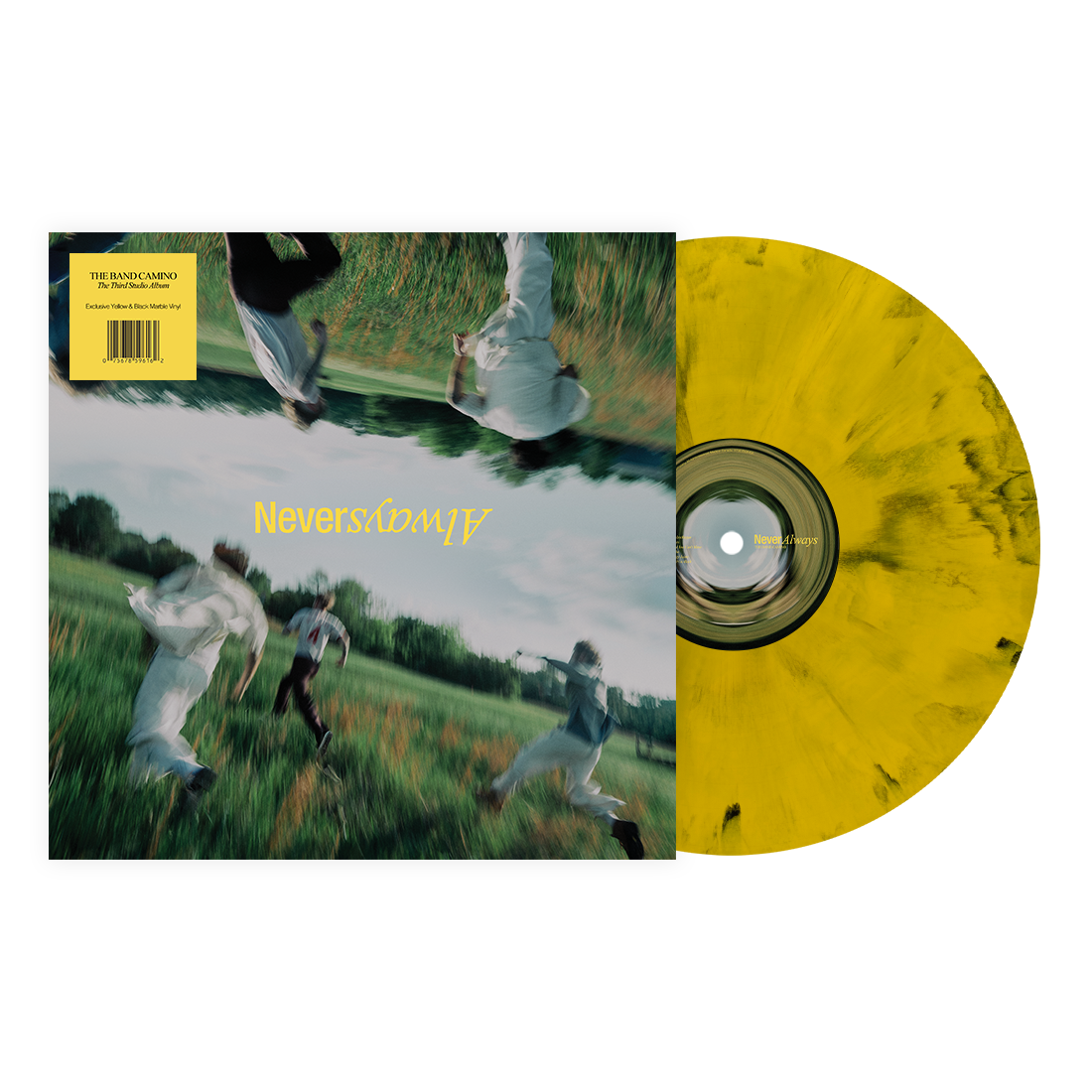 The Band CAMINO - NeverAlways (Indie Exclusive, Yellow + Black Marble Blend LP Vinyl) UPC: 075678596162
