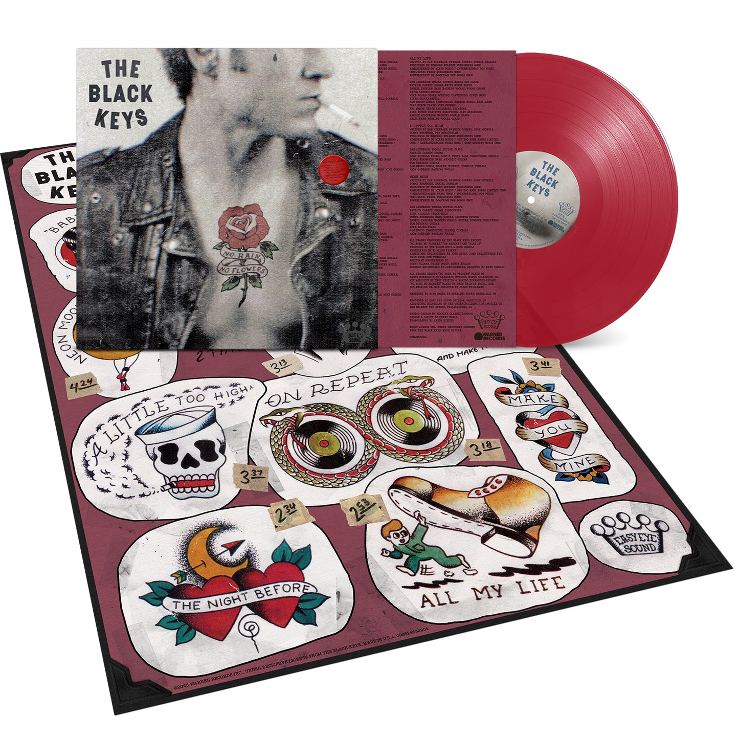 The Black Keys - No Rain, No Flowers (Indie Exclusive Ruby Red LP Vinyl) UPC:093624830580
