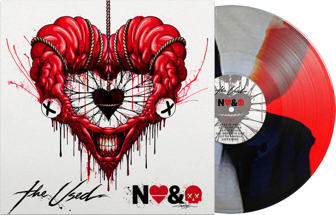 The Used - In Love and Death (Red/Black/Clear Twist Colored Vinyl LP, Reimagined Artwork) UPC: 810096657220