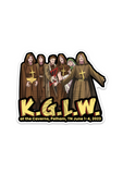 "K.G.L.W. at the Caverns, Pelham, TN June 1 - 4, 2023" King Gizzard Die cut stickers