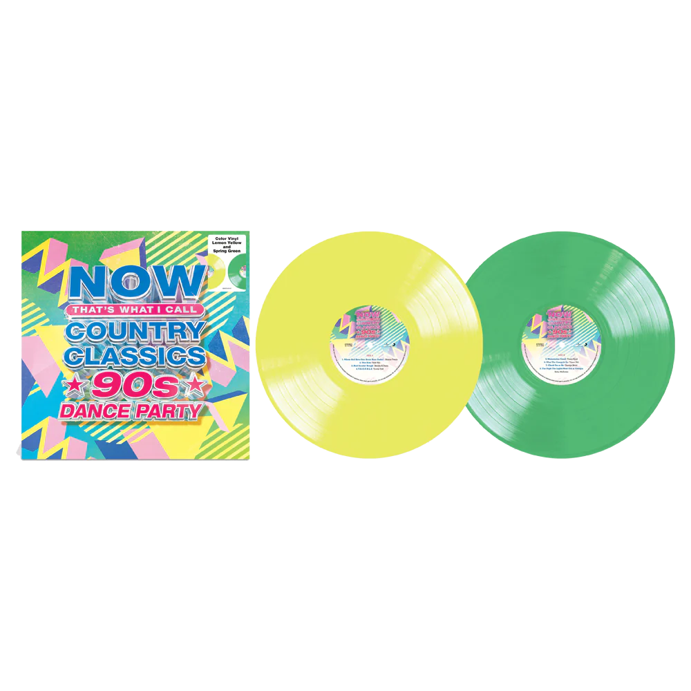 Various Artists - NOW Country Classics: 90s Dance Party (2LP Lemon Yellow / Spring Green Vinyl)