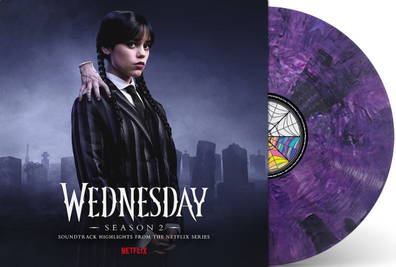 Various - Wednesday: Season 2 (Soundtrack Highlights from the Netflix Series) (Transparent Purple & Black LP Vinyl) UPC: 198029850413
