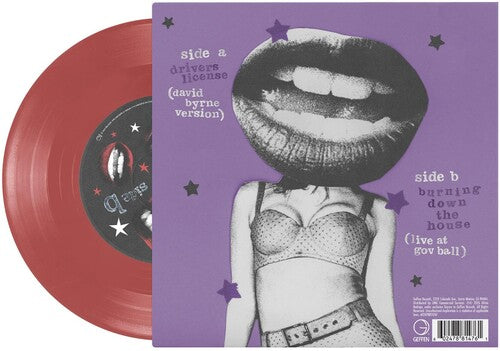 David Byrne / Olivia Rodrigo - Drivers License / Burning Down The House (Red 7inch Vinyl) UPC: 602478814761