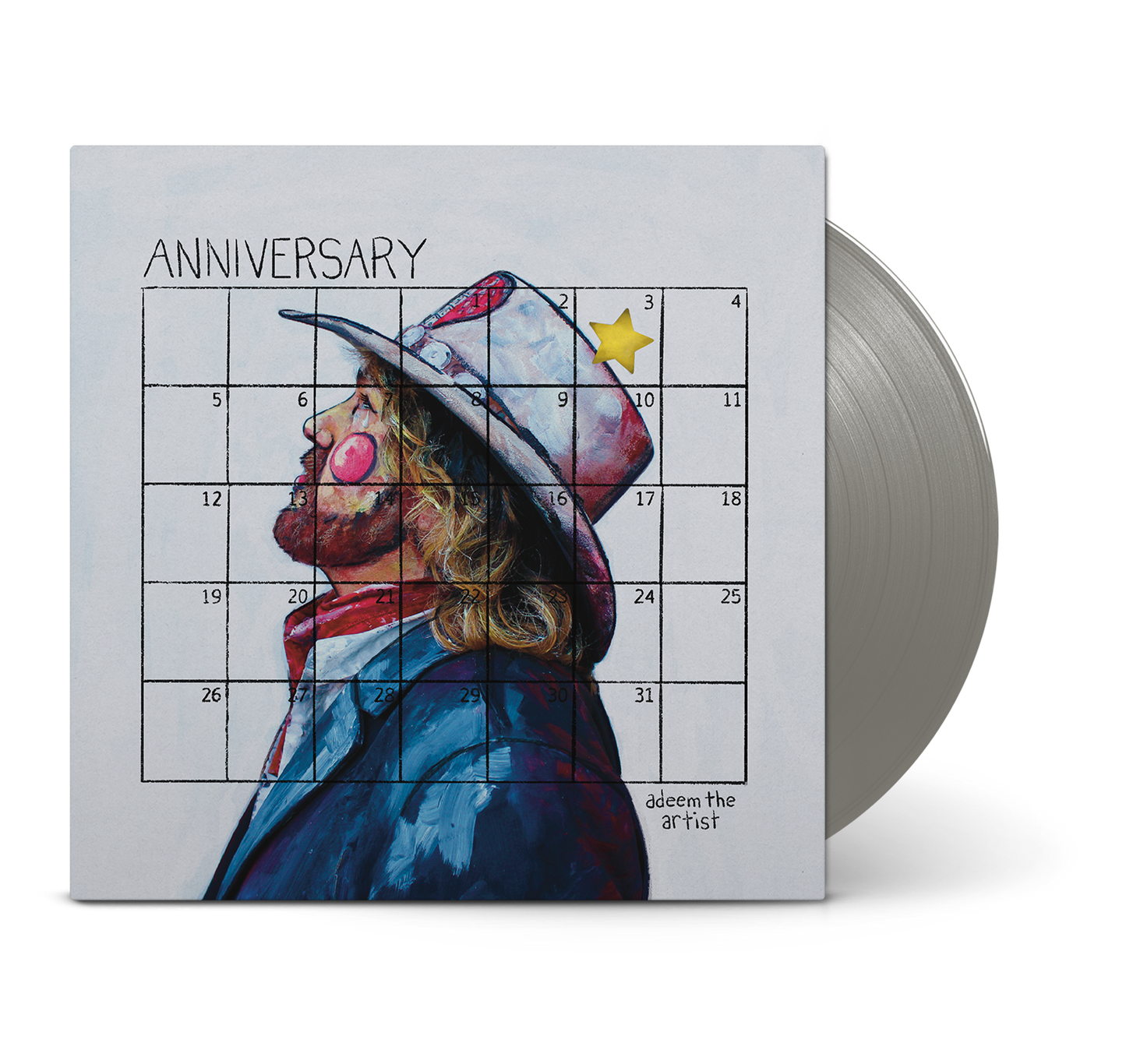 Adeem The Artist - Anniversary (Metallic Silver LP Vinyl) UPC: 691835881935