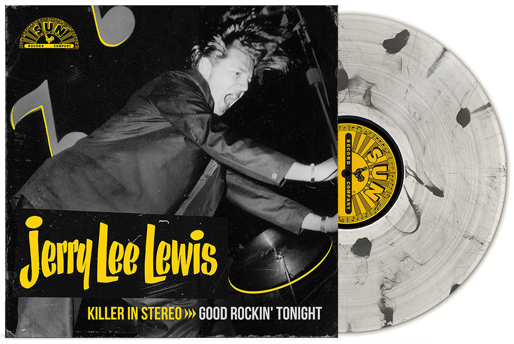 Jerry Lee Lewis- Killer In Stereo: Good Rockin' Tonight (RSD Essentials Milky Clear w/ Black Ice Splatter Vinyl LP)