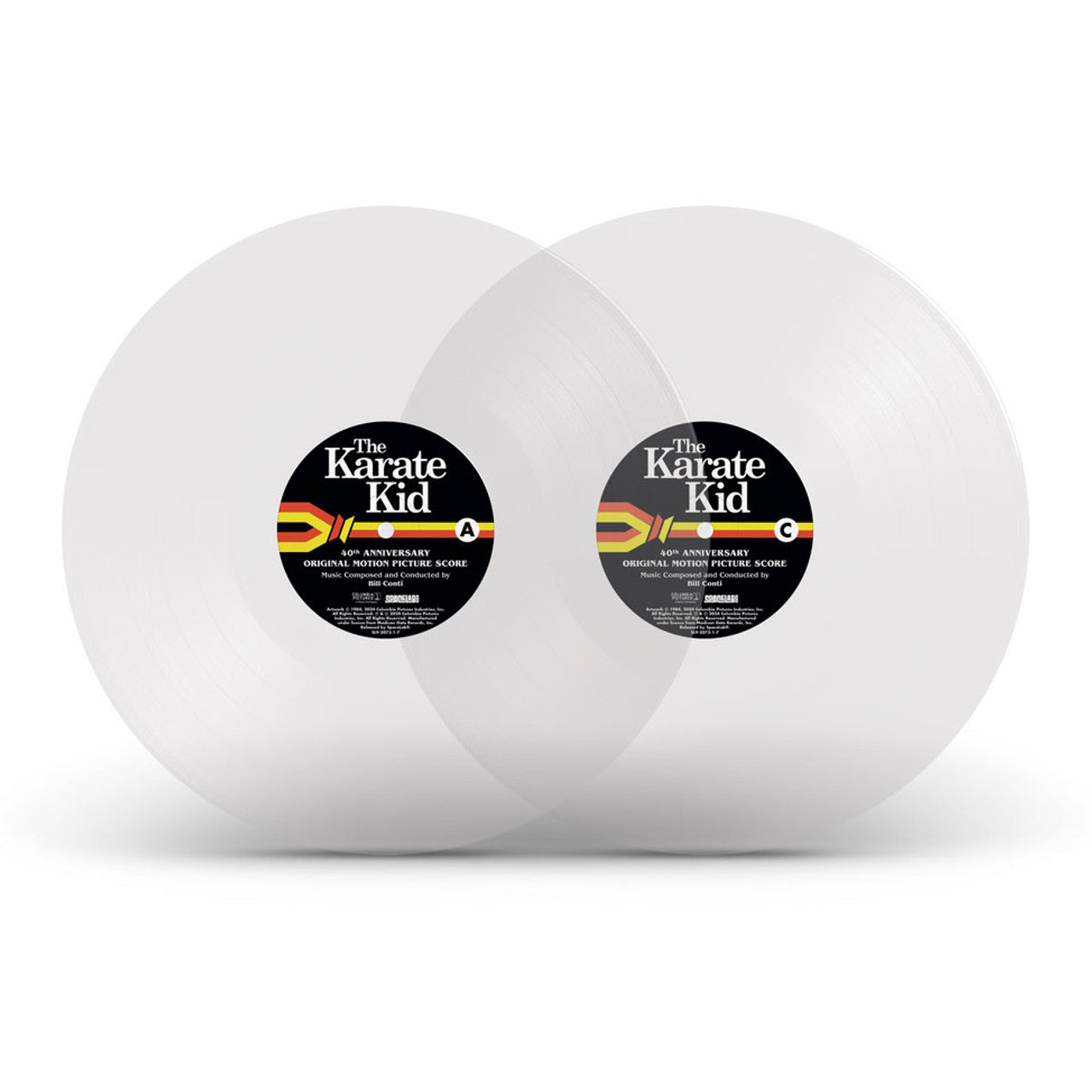 Bill Conti - The Karate Kid: 40th Anniversary Original Motion Picture Score (2LP Cloudy Clear Vinyl) UPC: 802215207393