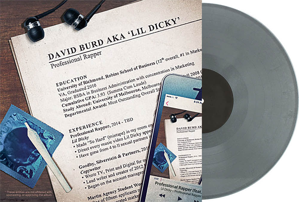 Lil Dicky - Professional Rapper (RSD Essential, Indie Exclusive, 2LP Platinum Vinyl) UPC: 196922879562