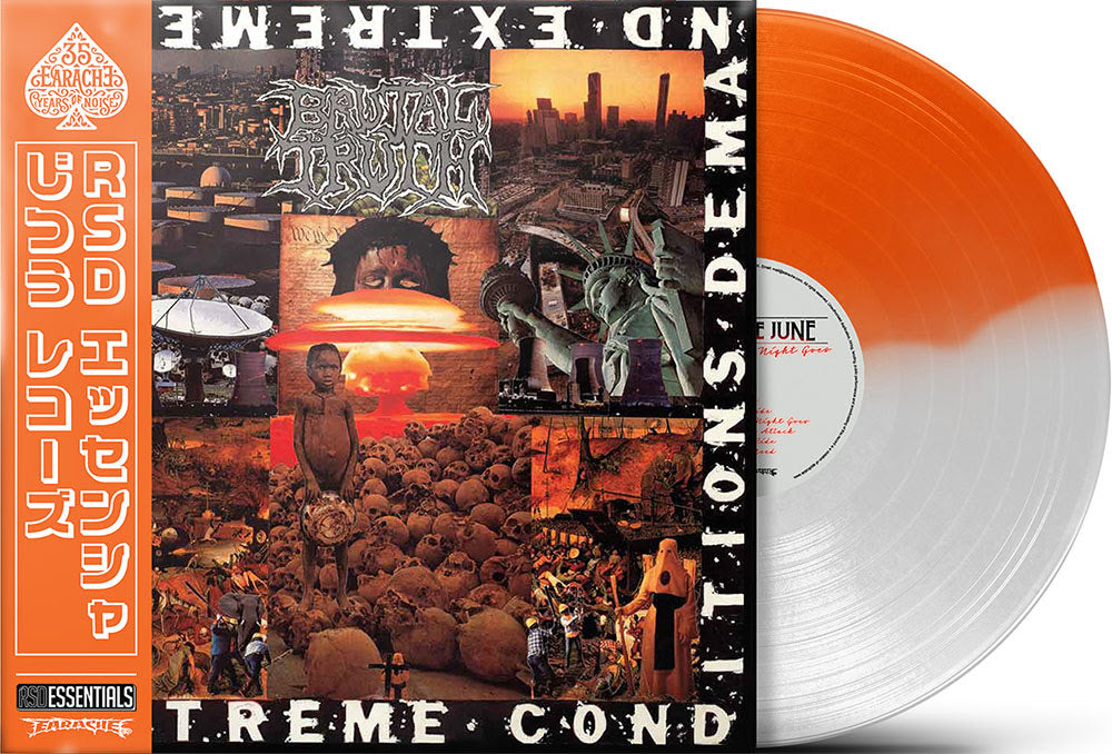 Brutal Truth - Extreme Conditions (RSD Essential, Half Orange & Half White LP Vinyl) UPC: 5055006506969