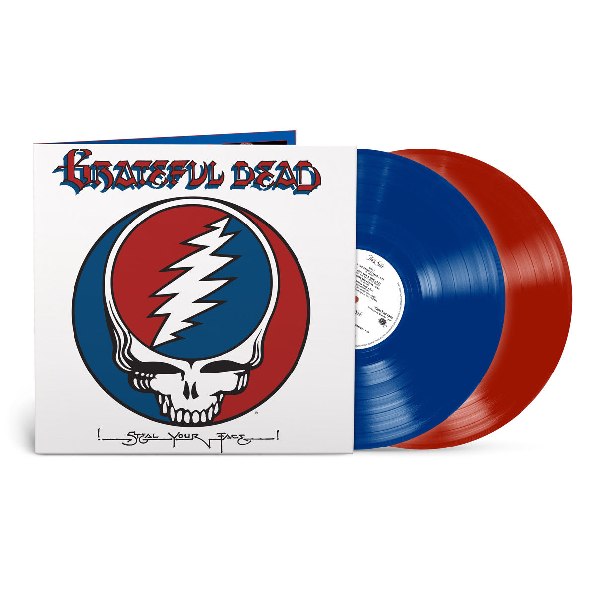 Grateful Dead - Steal Your Face (The Spirit of '76 Series, 50th Anniversary, 2LP Grateful Red & Stealie Blue Vinyl) UPC: 603497805372