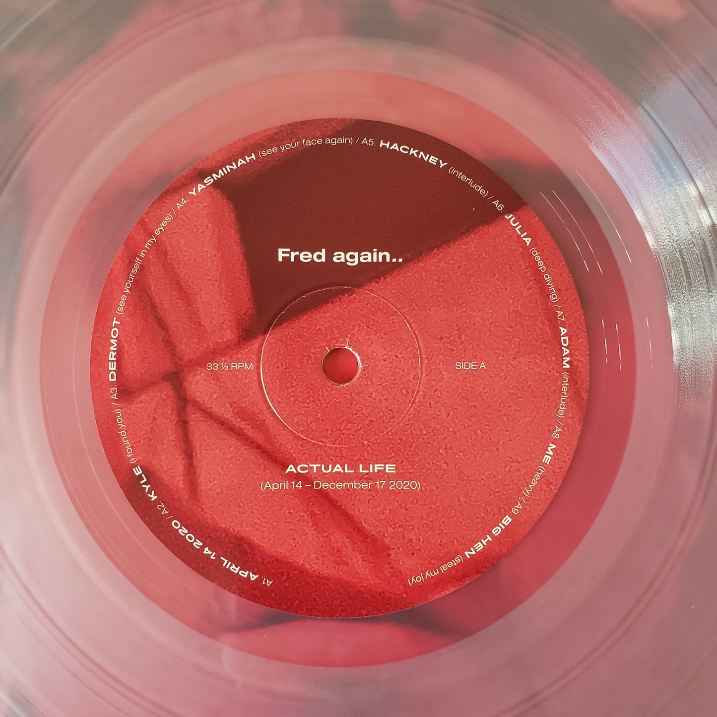Fred again.. - Actual Life (April 14 - December 17 2020) (Clear Vinyl)