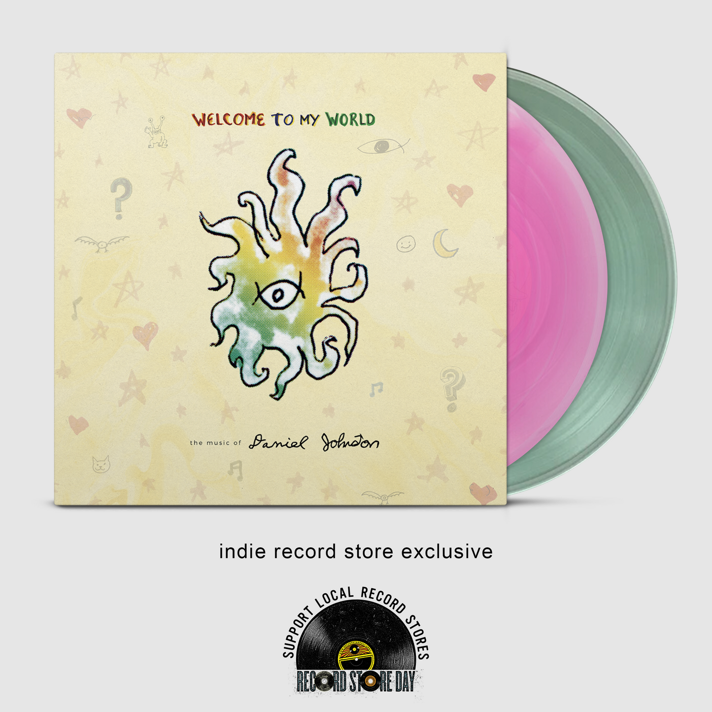 Daniel Johnston - Welcome To My World (Indie Exclusive, Translucent Pink/Coke Bottle Vinyl)
