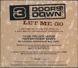 3 Doors Down : Let Me Go (CD, Single, Promo)