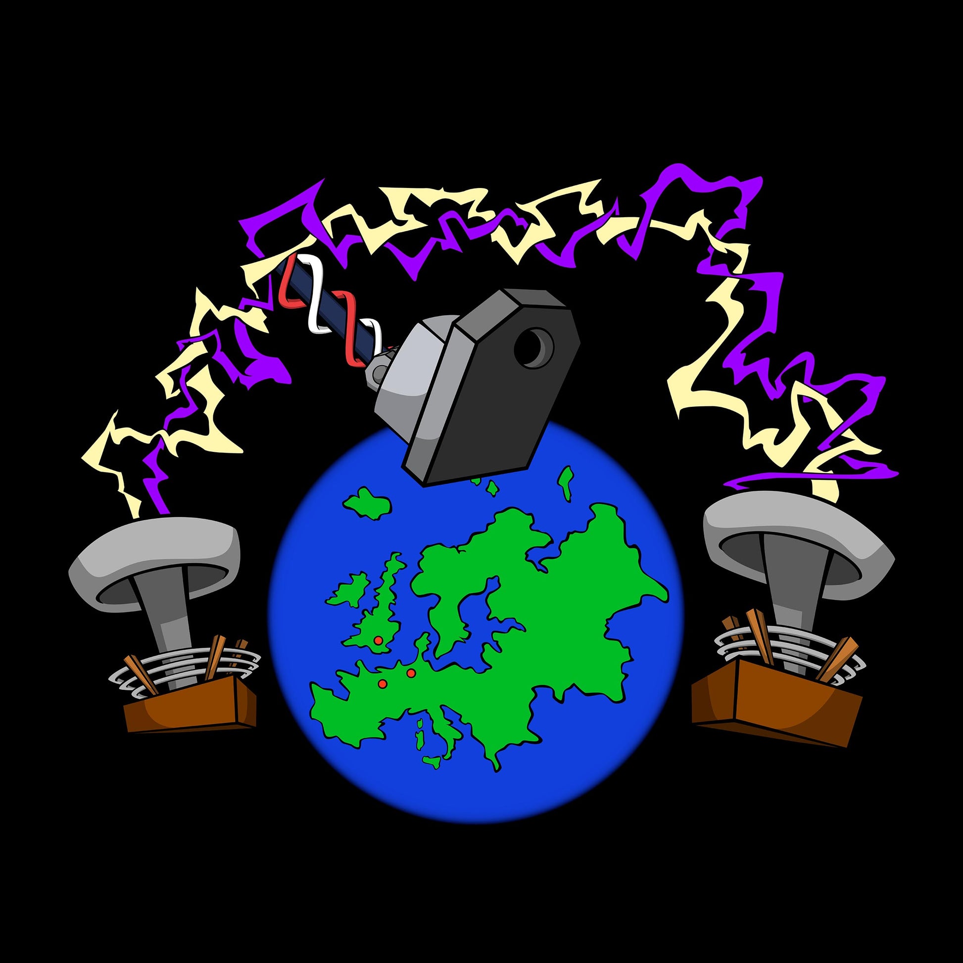 King Gizzard and The Lizard Wizard - Europe '19 (NCR 002, 3LP Purple w/ Pink Swirl Vinyl) UPC: 659696533516