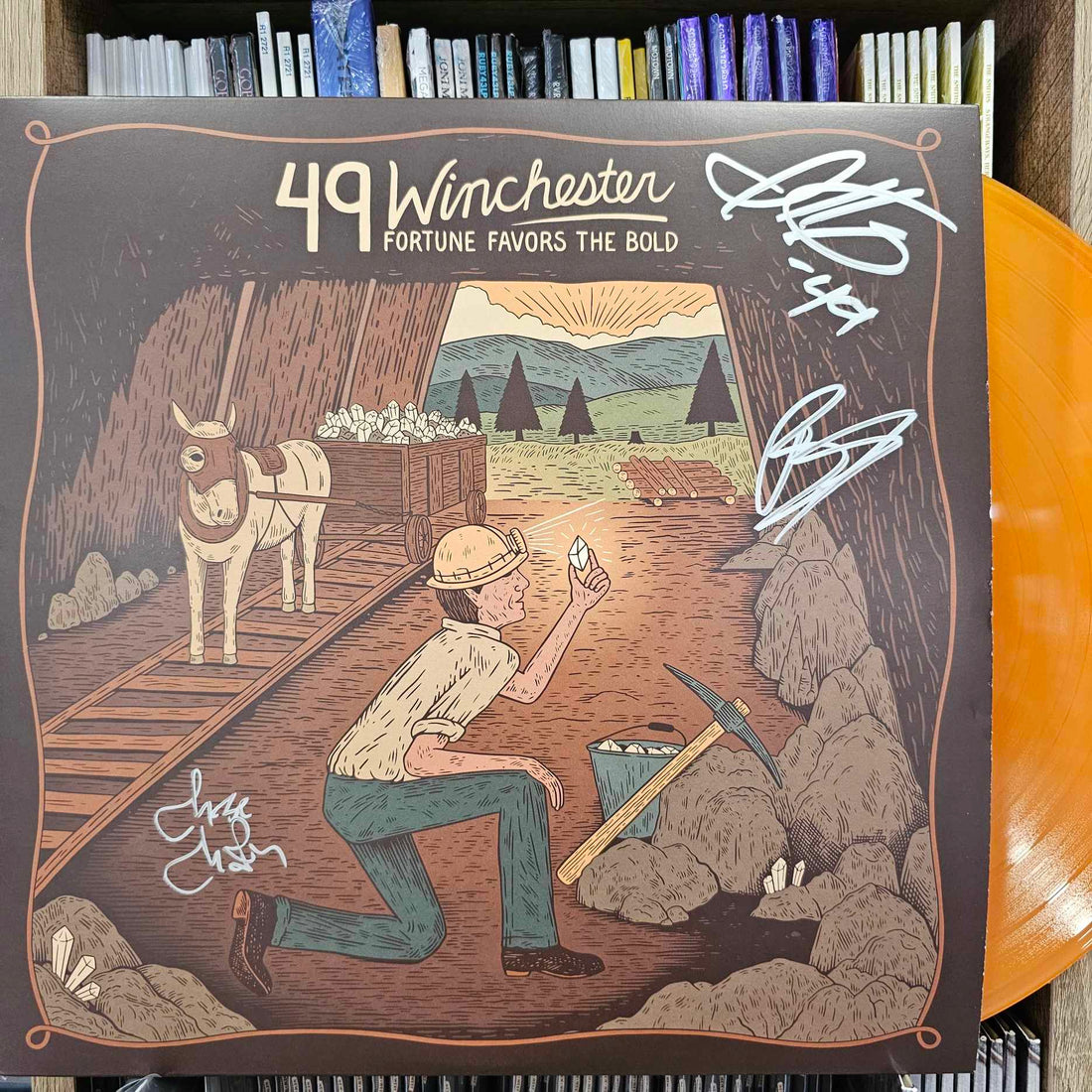 49 Winchester - Fortune Favors The Bold (Indie Exclusive, Translucent Orange LP Vinyl, Autographed)