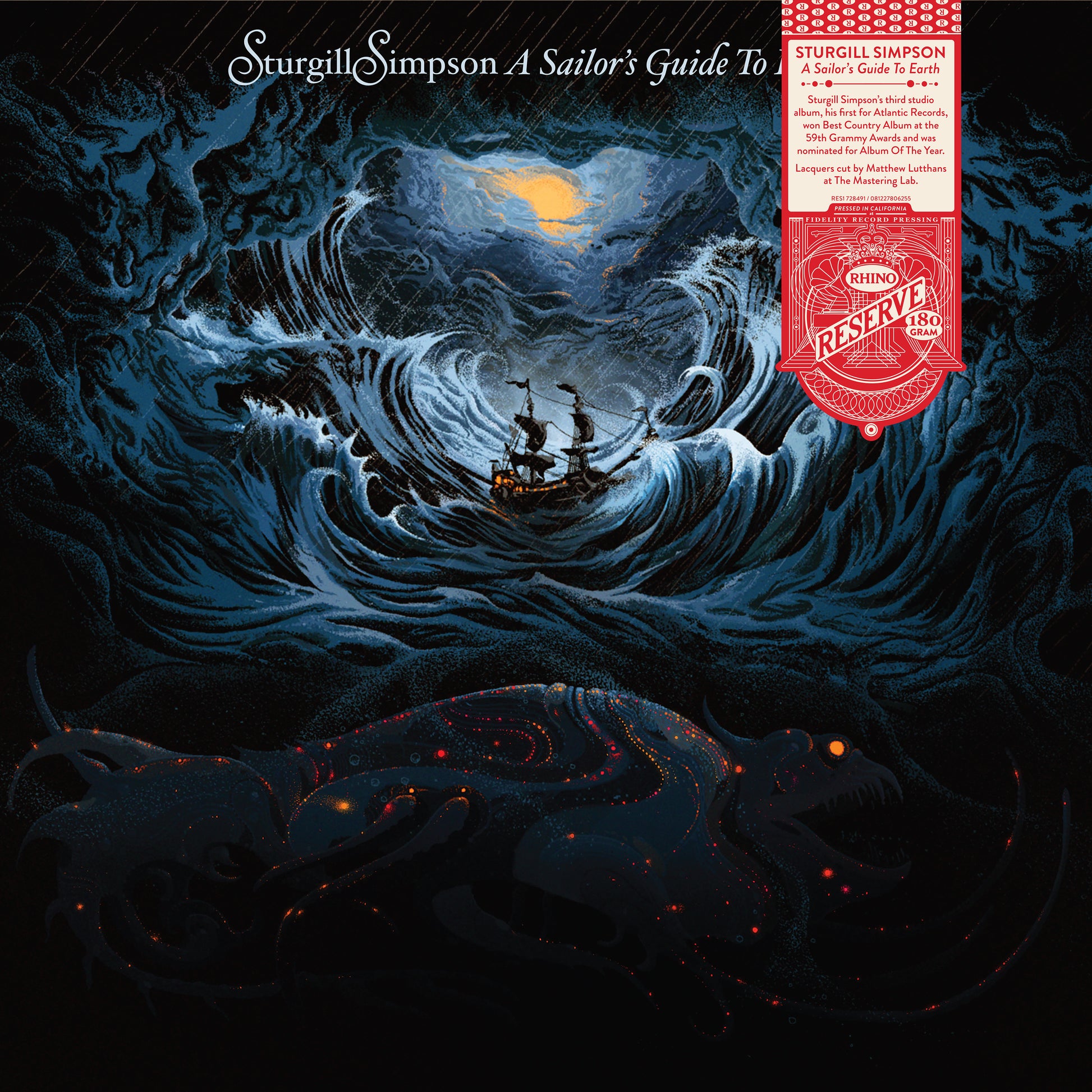 Sturgill Simpson - A Sailor's Guide to Earth (SYEOR 2026, Rhino Reserve, Black LP Vinyl) UPC: 81227806255