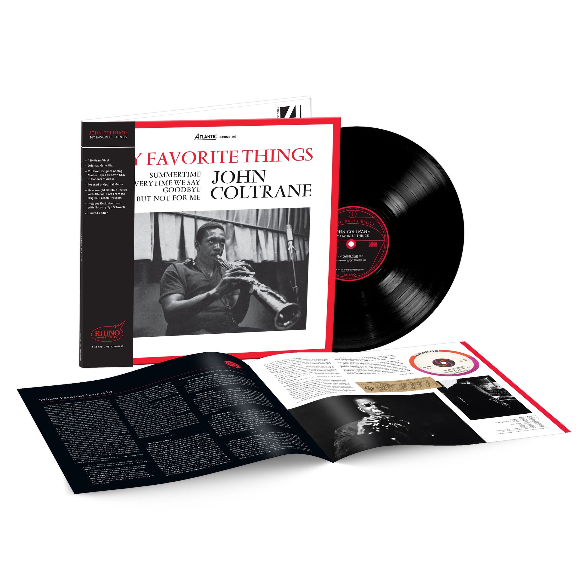John Coltrane - My Favorite Things (SYEOR 2026, Rhino High Fidelity, Black LP Vinyl) UPC: 81227807887