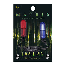 Enamel Pin - The Matrix - Red & Blue Pill With Charm