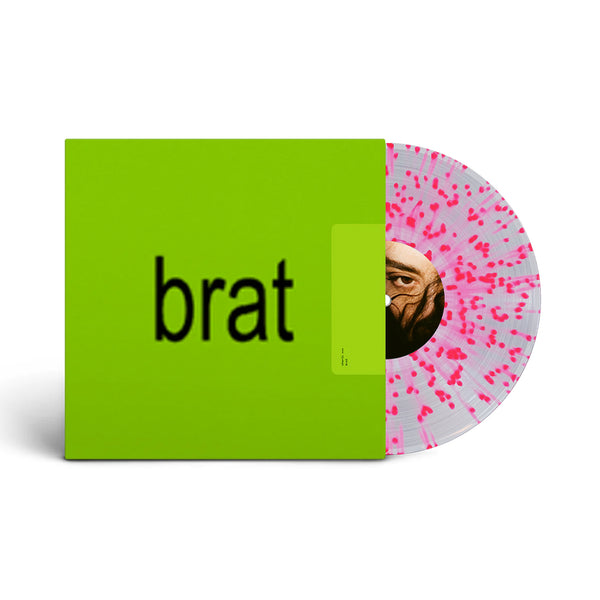 Charli XCX - BRAT (Indie Exclusive, Clear Pink Splatter LP Vinyl) UPC: 075678609244