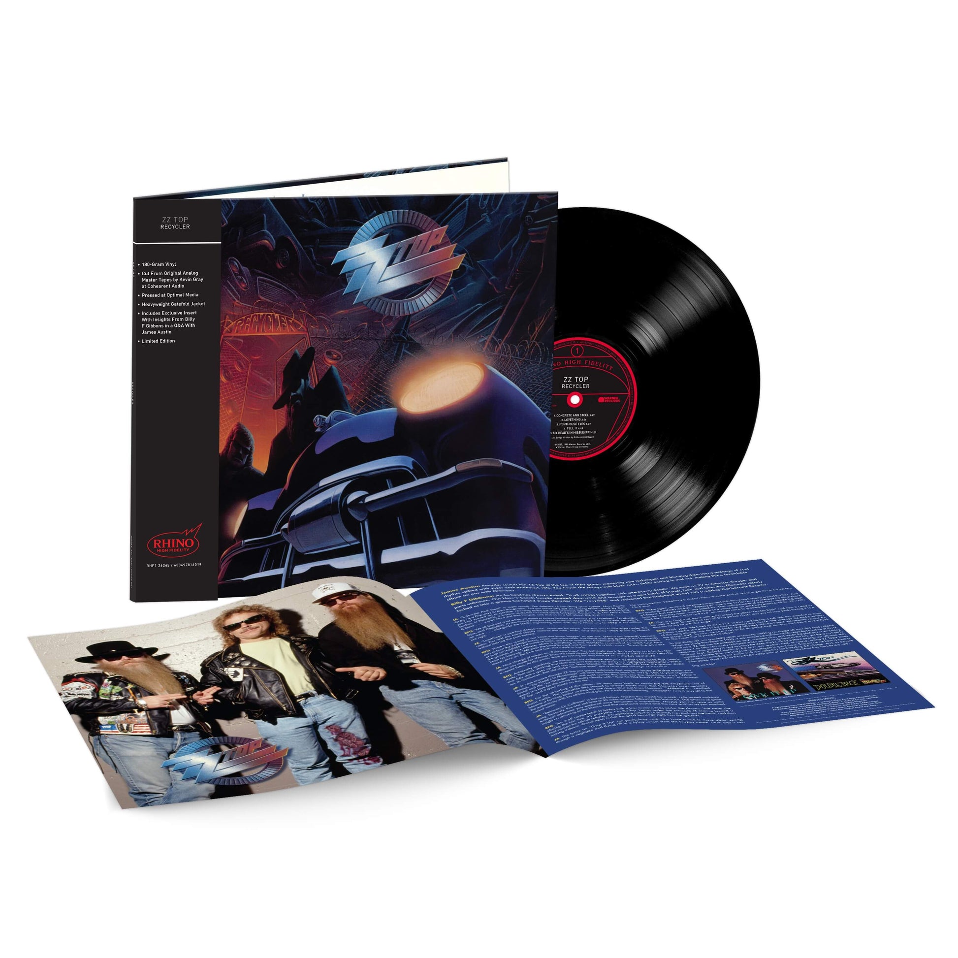 ZZ Top - Recycler (Rocktober 2025, Rhino High Fidelity, LP Vinyl) UPC: 081227810511