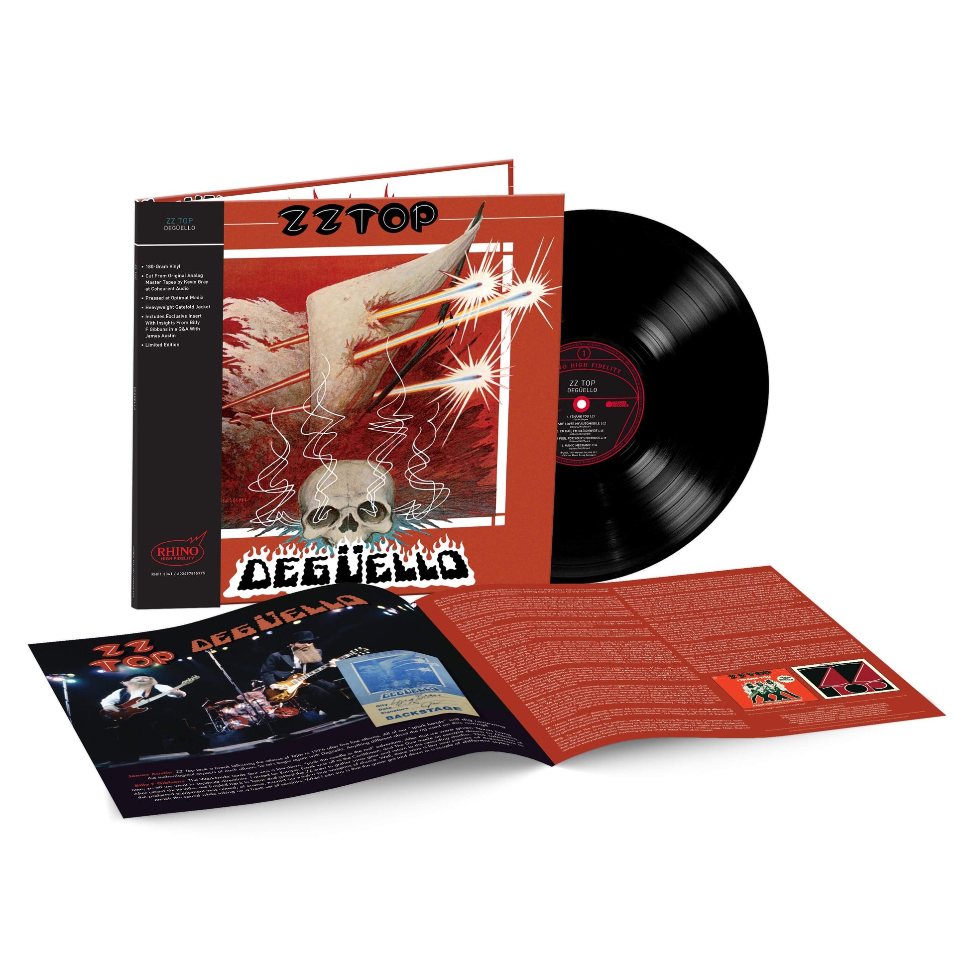 ZZ Top - Degüello (Rocktober 2025, Rhino High Fidelity, LP Vinyl) UPC: 081227810535