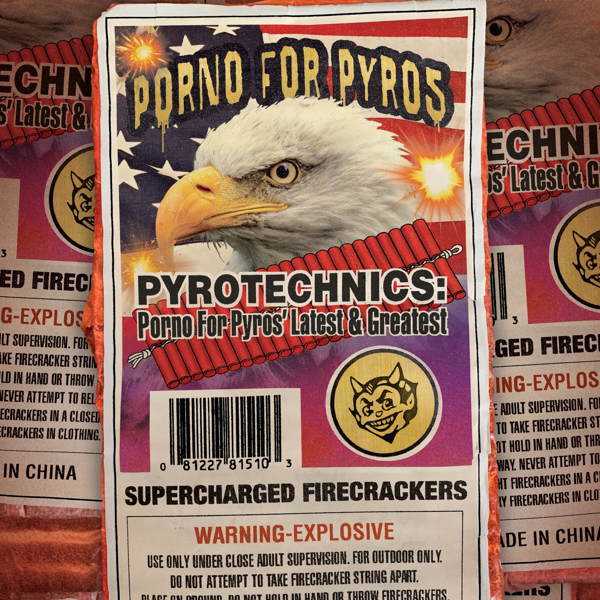 Porno for Pyros - Pyrotechnics: Porno For Pyros' Latest & Greatest (Rocktober 2024, Clear w/ Orange Splatter LP Vinyl, Brick & Mortar Exclusive) UPC: 081227815103