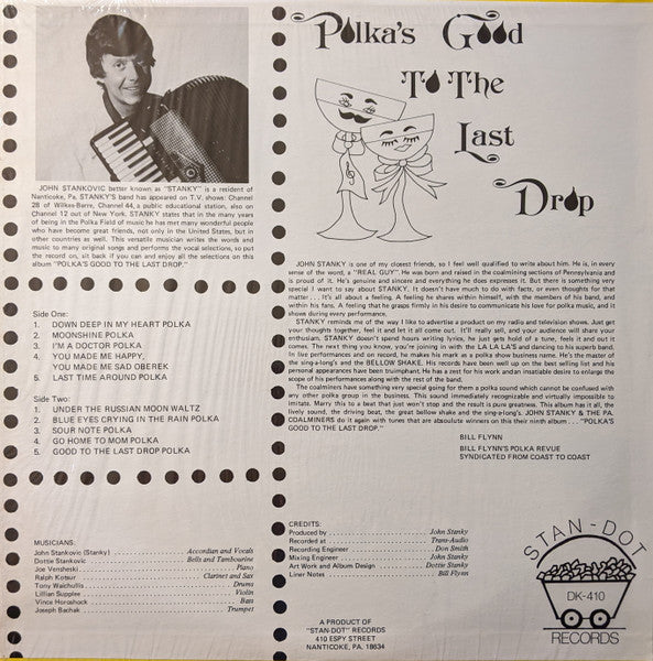 Stanky And The Coal Miners : Polkas Good To The Last Drop (LP,Album)