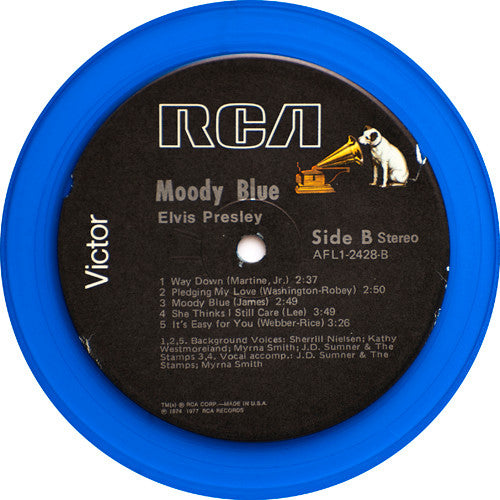 Elvis Presley : Moody Blue (LP,Album,Stereo)