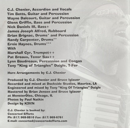 C.J. Chenier And The Red Hot Louisiana Band : Step It Up! (Album)