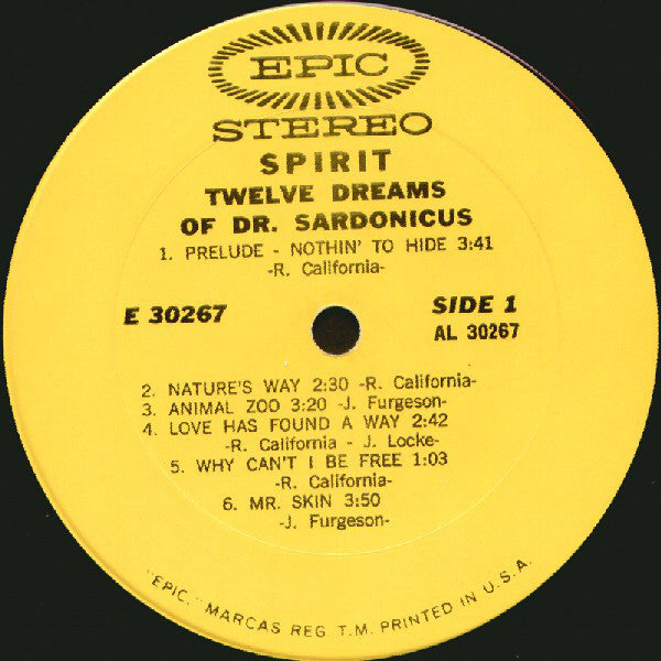 Spirit (8) : Twelve Dreams Of Dr. Sardonicus (LP,Album,Stereo)