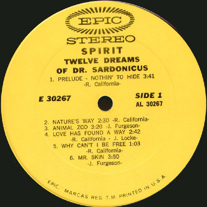 Spirit (8) : Twelve Dreams Of Dr. Sardonicus (LP,Album,Stereo)