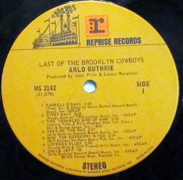 Arlo Guthrie : Last Of The Brooklyn Cowboys (LP,Album)