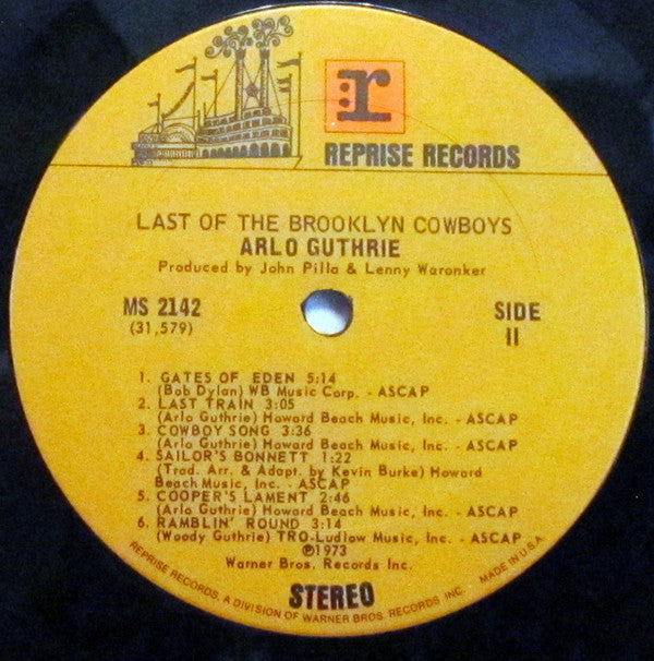 Arlo Guthrie : Last Of The Brooklyn Cowboys (LP,Album)