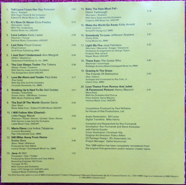 Various : Nipper's Greatest Hits - The 60's Volume 1 (Compilation,Remastered)