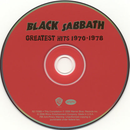 Black Sabbath : Greatest Hits 1970-1978 (Compilation,Remastered)
