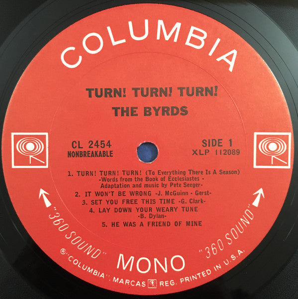 Byrds, The : Turn! Turn! Turn! (LP,Album,Mono)