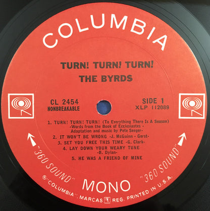 Byrds, The : Turn! Turn! Turn! (LP,Album,Mono)