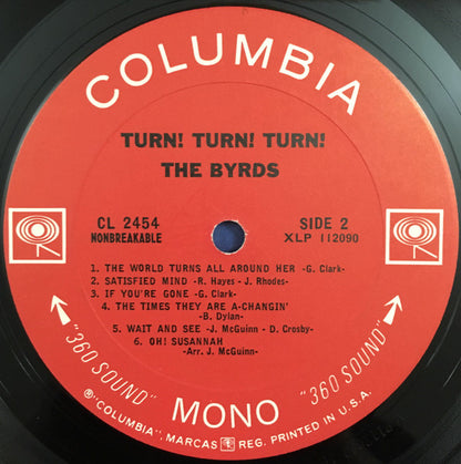 Byrds, The : Turn! Turn! Turn! (LP,Album,Mono)