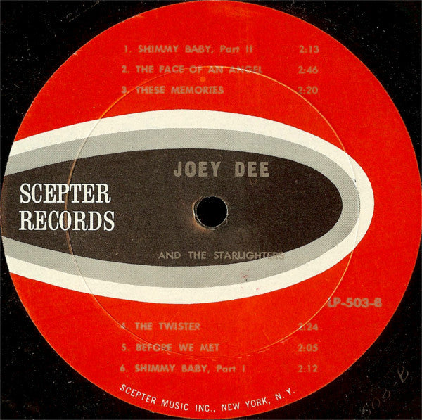 Joey Dee & The Starliters : The Peppermint Twisters (LP,Album,Mono)