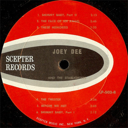 Joey Dee & The Starliters : The Peppermint Twisters (LP,Album,Mono)