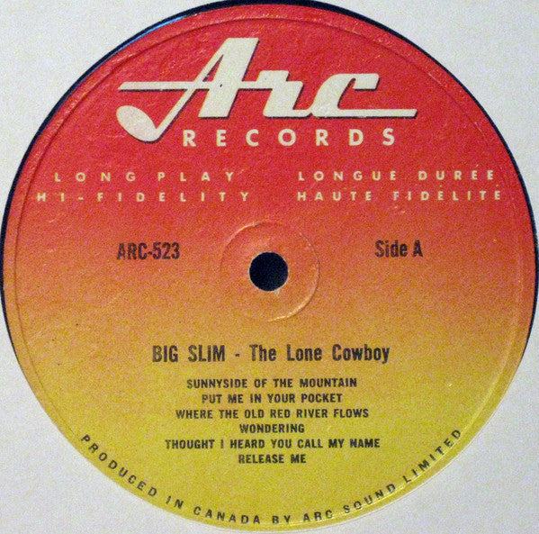Big Slim The Lone Cowboy : The Lone Cowboy (LP,Reissue,Mono)