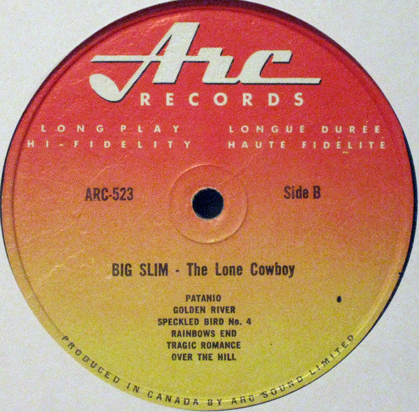Big Slim The Lone Cowboy : The Lone Cowboy (LP,Reissue,Mono)