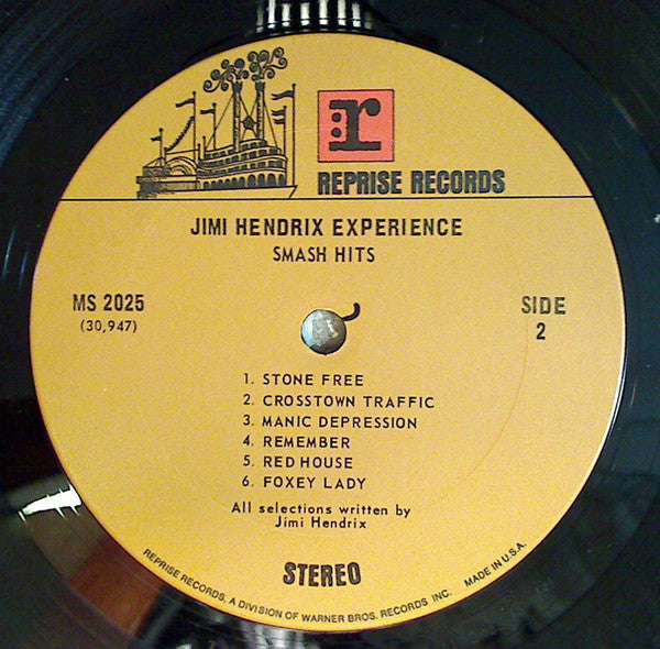 Jimi Hendrix Experience, The : Smash Hits (LP,Compilation,Stereo)