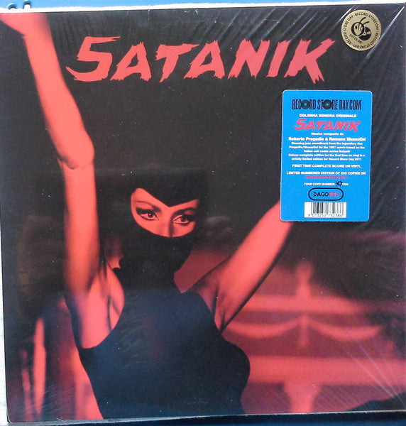 Roberto Pregadio & Romano Mussolini : Satanik (Original Soundtrack Music)  (LP,Album,Record Store Day,Limited Edition,Numbered,Repress)