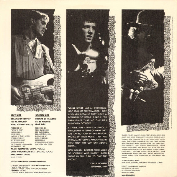 What Is This : 3 Out Of 5 Live (12",33 ⅓ RPM,Promo)