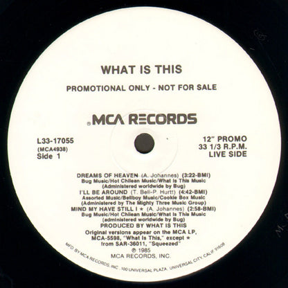 What Is This : 3 Out Of 5 Live (12",33 ⅓ RPM,Promo)