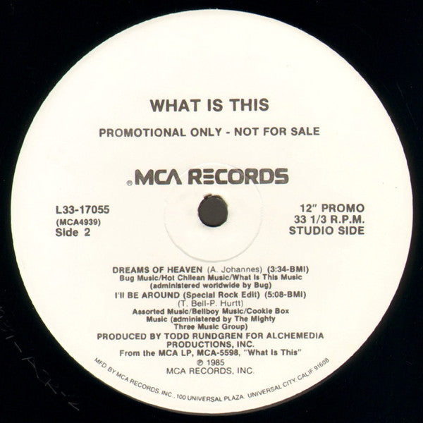 What Is This : 3 Out Of 5 Live (12",33 ⅓ RPM,Promo)
