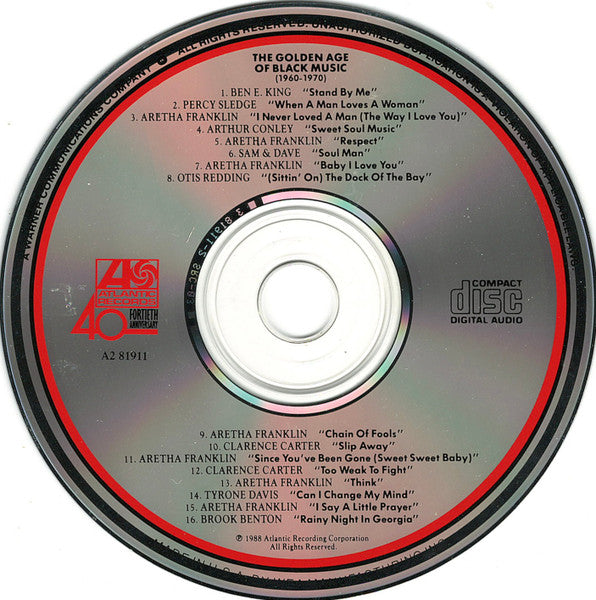 Various : The Golden Age Of Black Music (1960-1970) (Compilation,Club Edition)