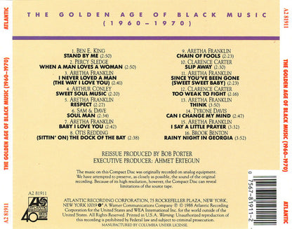 Various : The Golden Age Of Black Music (1960-1970) (Compilation,Club Edition)