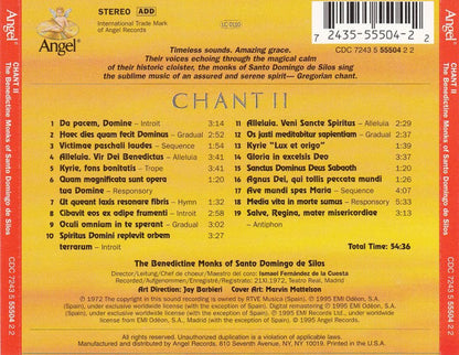 Coro De Monjes Del Monasterio De Santo Domingo De Silos : Chant II (Album,Remastered,Stereo)