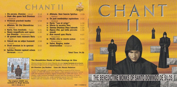 Coro De Monjes Del Monasterio De Santo Domingo De Silos : Chant II (Album,Remastered,Stereo)